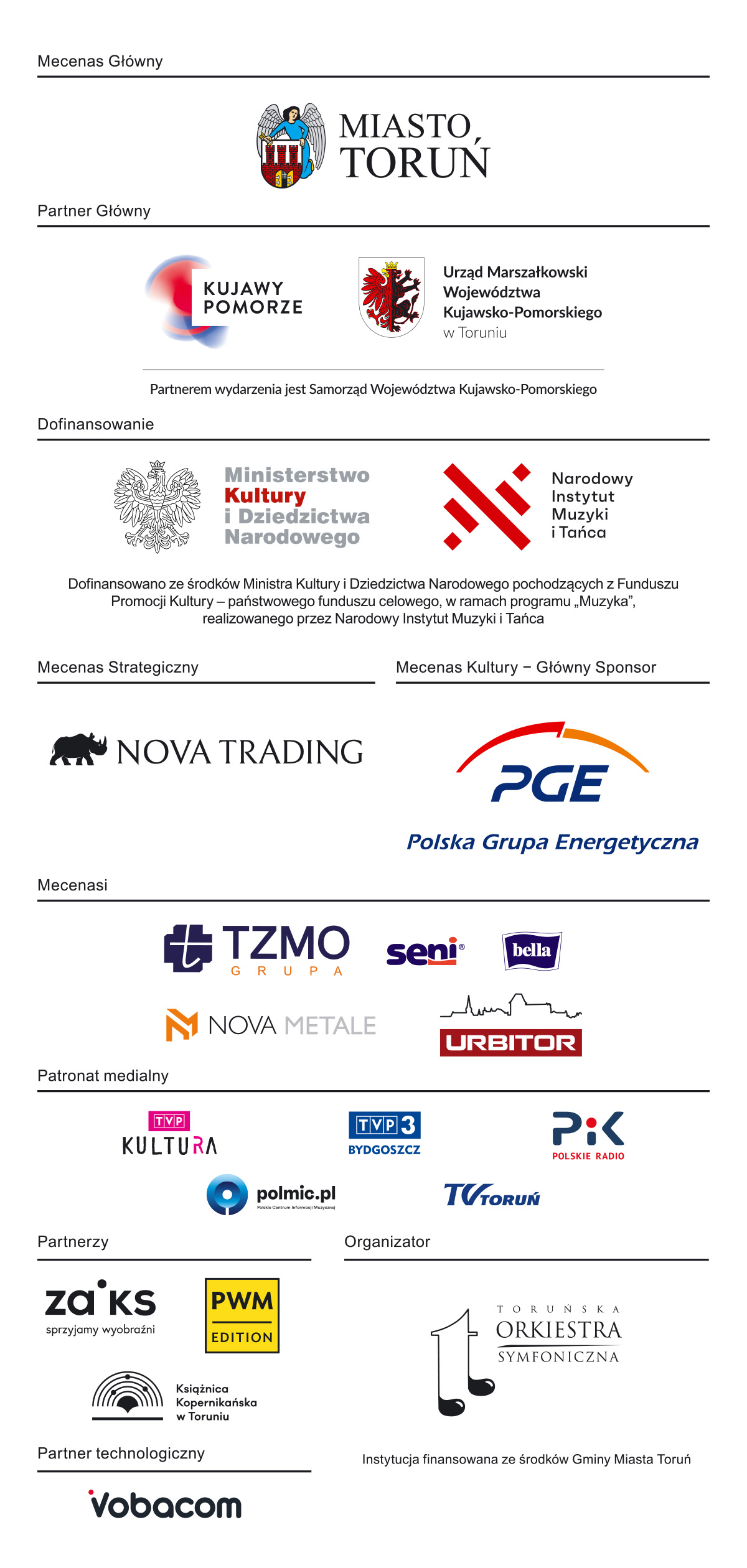 mecenasi, sponsorzy, partnerzy projektu SEROCKI #100