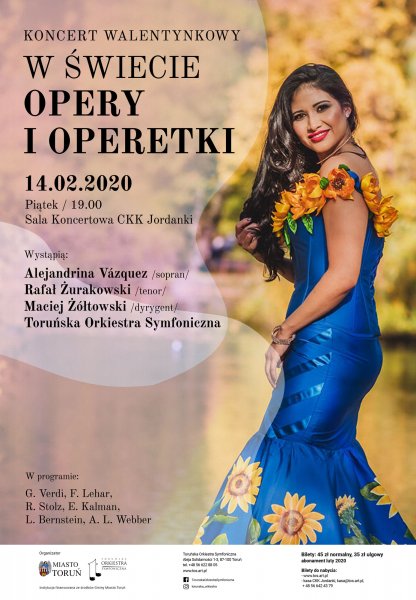 plakat do koncertu W świecie opery i operetki