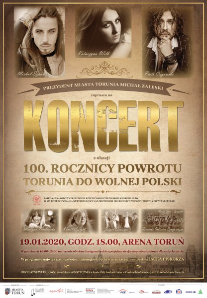 Koncert z okazji 100 rocznicy powrotu Torunia do wolnej Polski