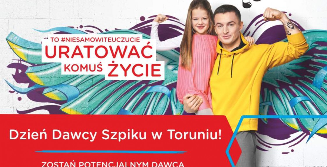 grafika informująca o akcji dotyczącej dawców szpiku