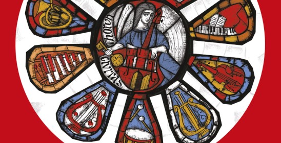 grafika kolorowego witrażu