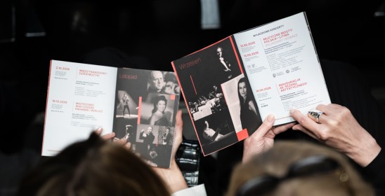 widok na dwa otwarte repertuary Toruńskiej orkiestry Symfonicznej 