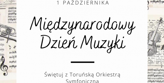 Grafika z napisem Międzynarodowy Dzień Muzyki