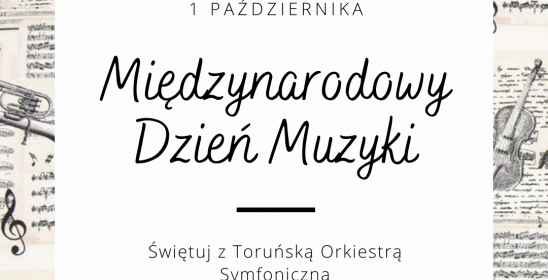 Grafika z napisem Międzynarodowy Dzień Muzyki 