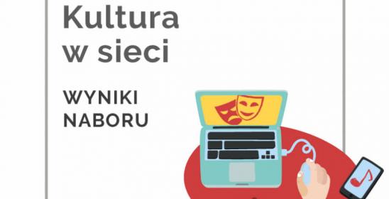 Grafika z napisem Kultura w sieci wyniki naboru