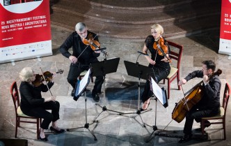 musicians play instruments - top view 