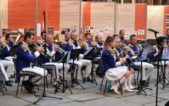 musicians playing wind instruments