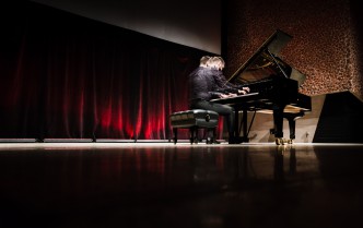 man playing the piano