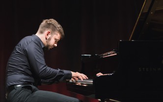 man playing the piano