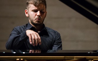 man playing the piano