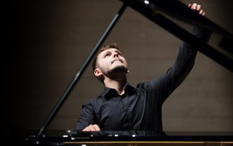 man playing the piano