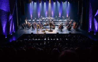 orchestra on stage