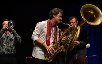 men playing wind instruments