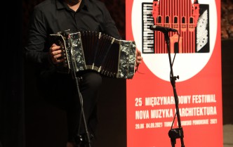 a man playing the bandoneon