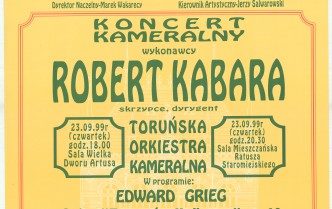 Koncert kameralny - Robert Kabara (23.09.1999)