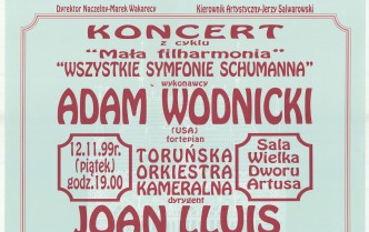 Mala filharmonia. Wszystkie symfonie Schumanna (12.11.1999)