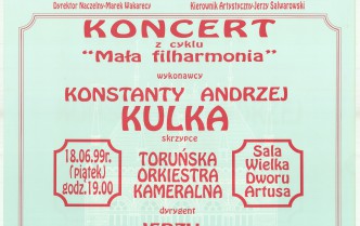 Mala filharmonia. Konstanty Andrzej Kulka (18.06.1999)