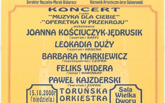 Muzyka dla ciebie. Operetka w przekroju (15.10.2000)