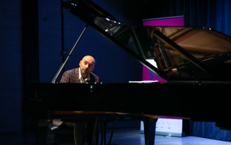 A man playing the piano