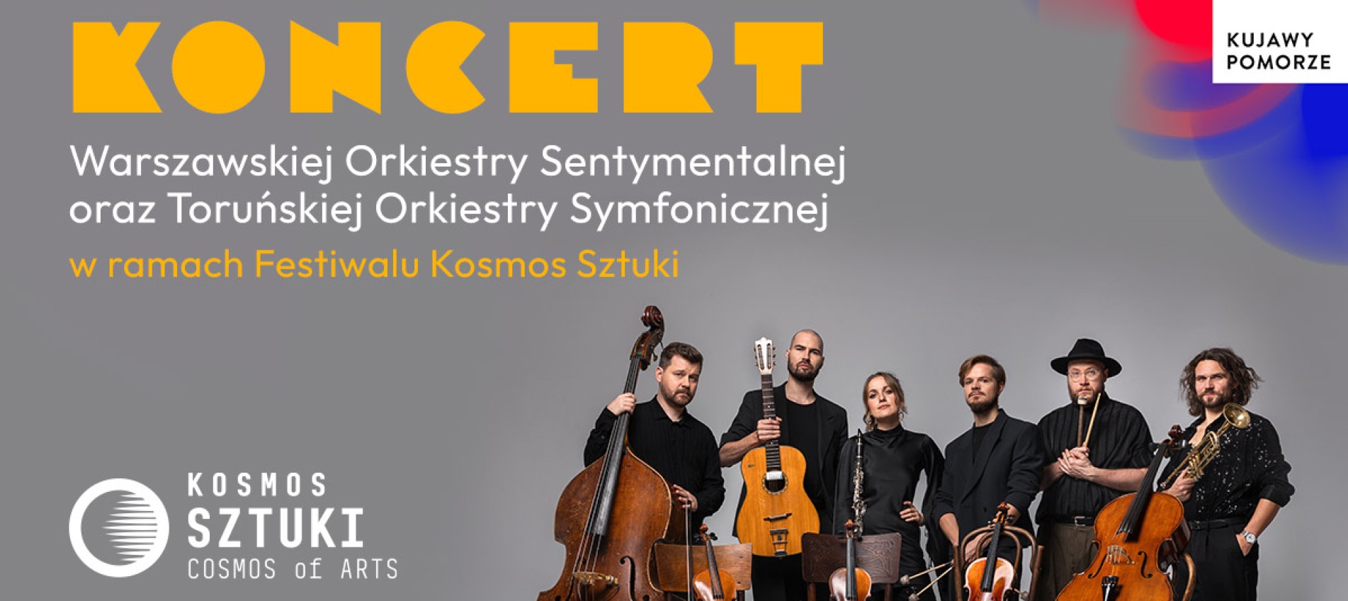 plakat koncertu Warszawskiej Orkiestry Sentymentalnej