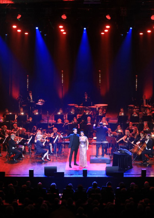 orchestra on stage