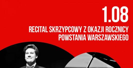 graphics with information about the concert with photos of two young men