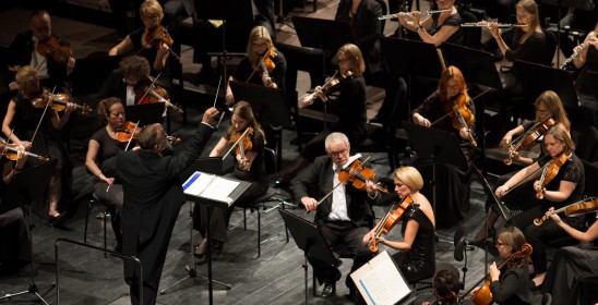 orchestra on stage