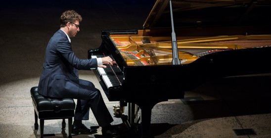 man playing the piano