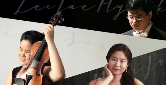 troje muzyków na czarno-białym tle