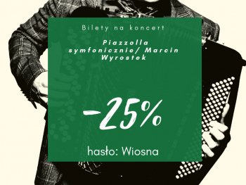 grafika mówiąca o 25 procentowym rabacie