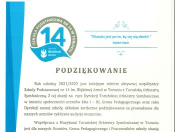 Podziękowanie