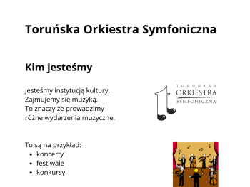 grafika dotycząca działalności orkiestry